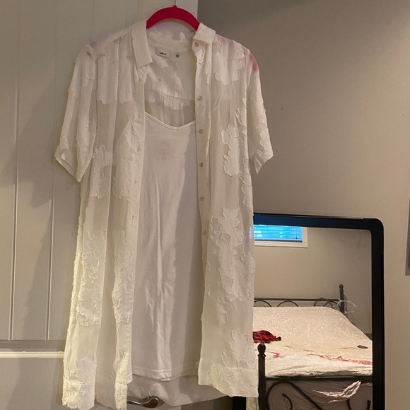 Aritzia Dresses & Skirts - Wilfred White Hemistiche Dress